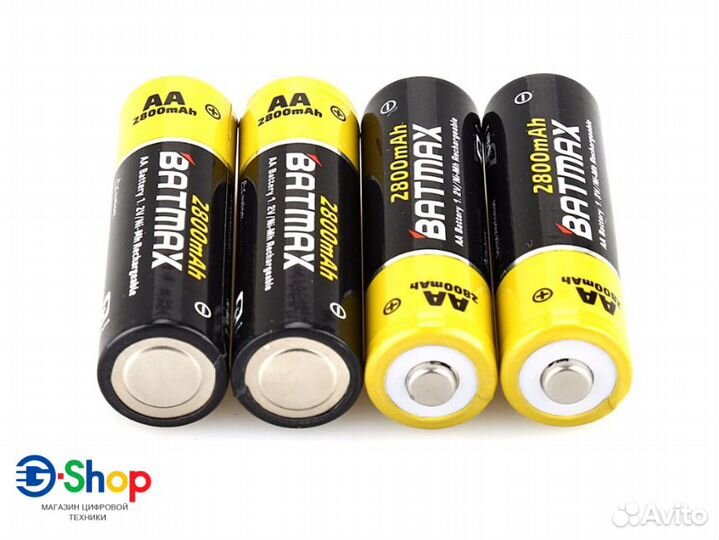 Аккумуляторы AA Batmax (Ni-MH) 2800mAh 4шт + кейс