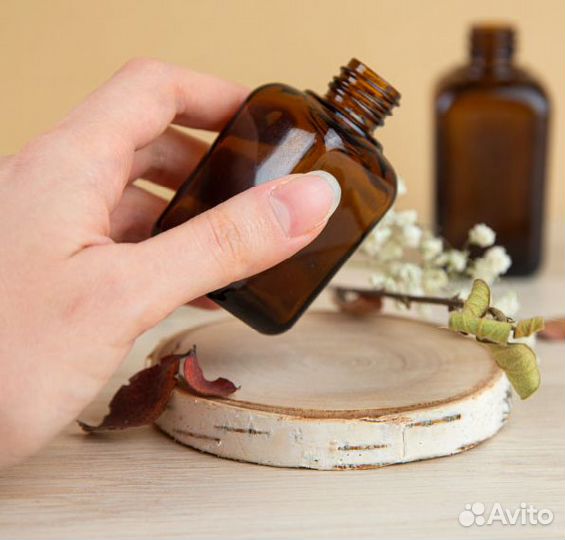 Флаконы из коричневого стекла квадратные GL18