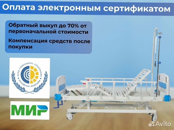 Кровать медицинская функциональная