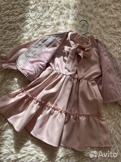 Костюм для девочки Платье+Жилетка