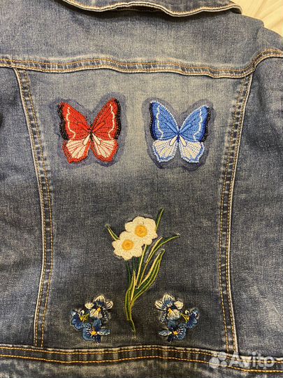 Джинсовая куртка Monnalisa 128 (8)