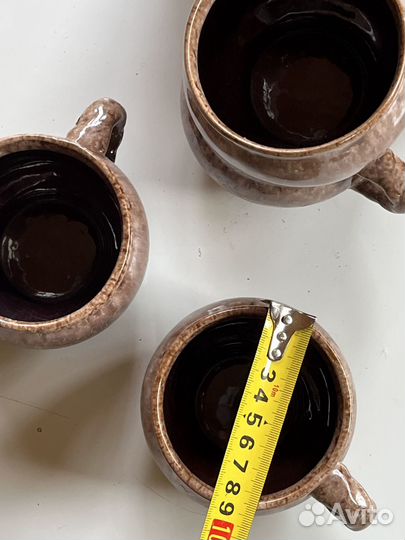 Керамический набор - Кувшин и чашки антиквариат