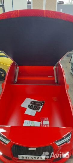 Детская объемная кровать Машина Ауди