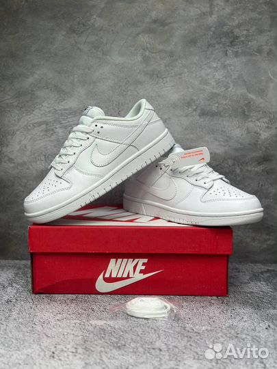 Кроссовки Nike Sb Dunk белые арт:245
