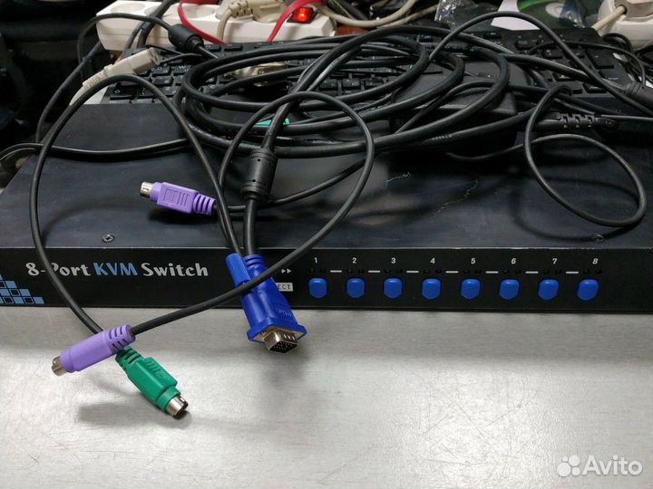 8-port KVM switch переключатель