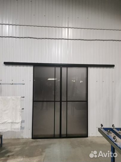 Межкомнатные перегородки, раздвижные из стекла