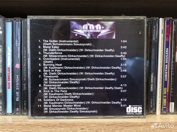 CDr диск самопал U.D.O. – Timebomb