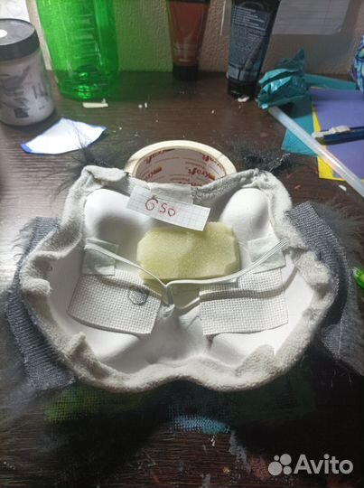 Маска кошки для квадробики готовая