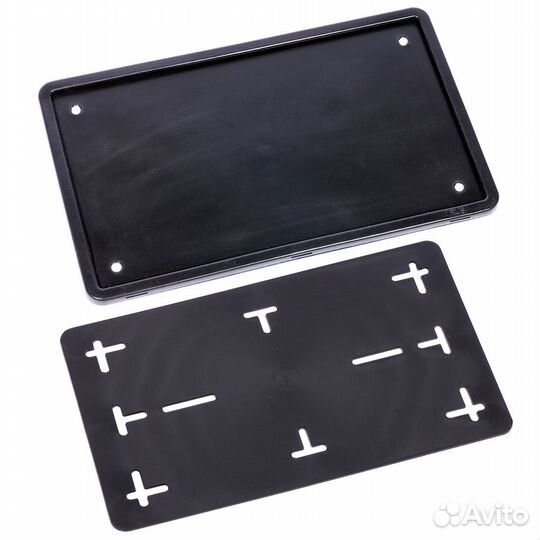 Рамка квадратного номера силикон с адаптером