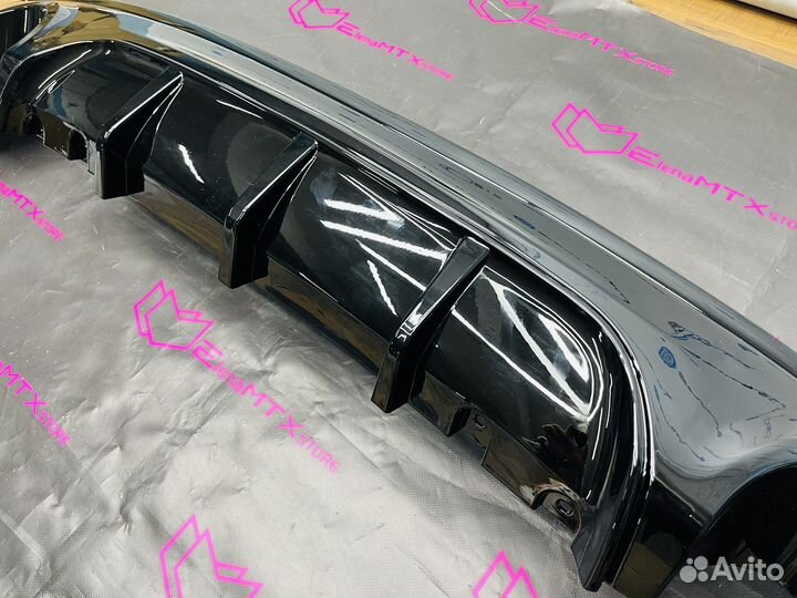 Диффузор BMW F22 MP 1x1 черный глянец