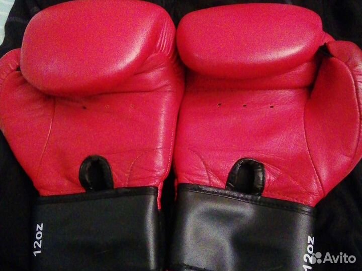 Перчатки боксёрские кожаные