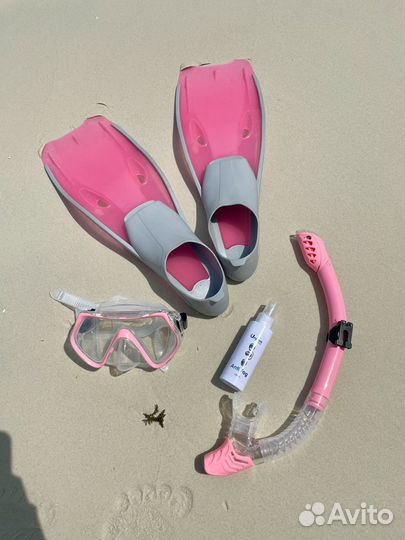 Ласты для плавания 38 39 + маска с трубкой