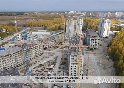 Ход строительства ЖК «Преображенский на Московском» 3 квартал 2021