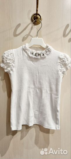 Блузка для школы девочке 128