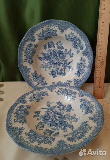 Тарелка старинная Англия старинная клеймо