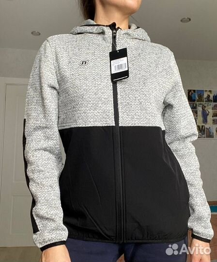 Кофта noname fleece jacket WOS 24 grey melange