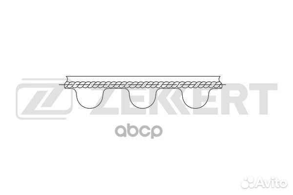 Ремень зубчатый грм Kia Pride 90- Shuma 96- R