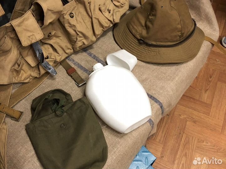 Фляга пластиковая с чехлом СССР 1.5л на афган