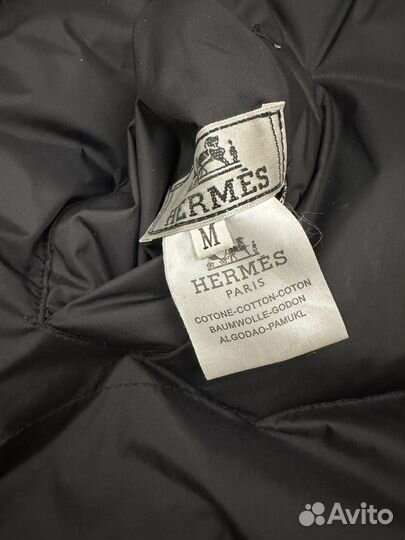 Пуховик hermes женский