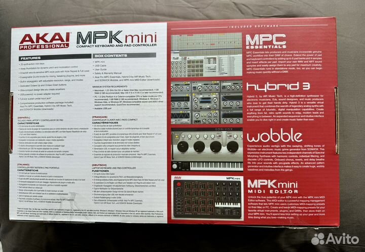 Midi-клавиатура akai Professional MPK mini mkII