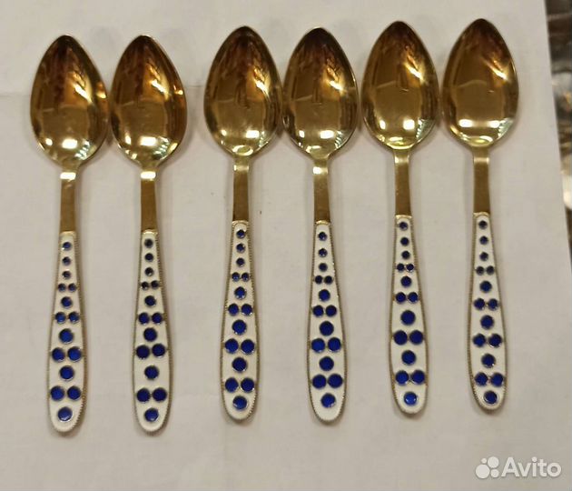 Набор Кофейных Ложек 916 серебро