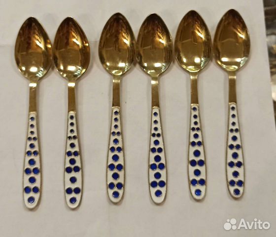 Набор Кофейных Ложек 916 серебро