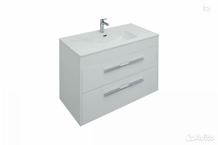 Тумба под раковину для ванной 100 (2 ящика) Август