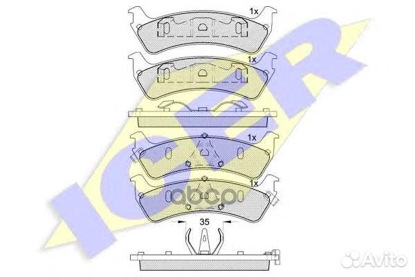 Колодки торм.диск. Explorer (US) 91-02 181409 Icer