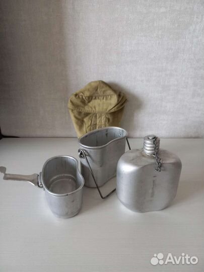 Армейский котелок с флягой 3в1 СССР
