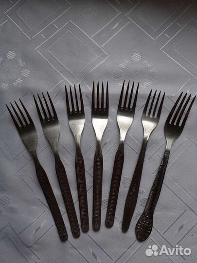 Наборы ложки нерж и мельхиор вилки лопатки
