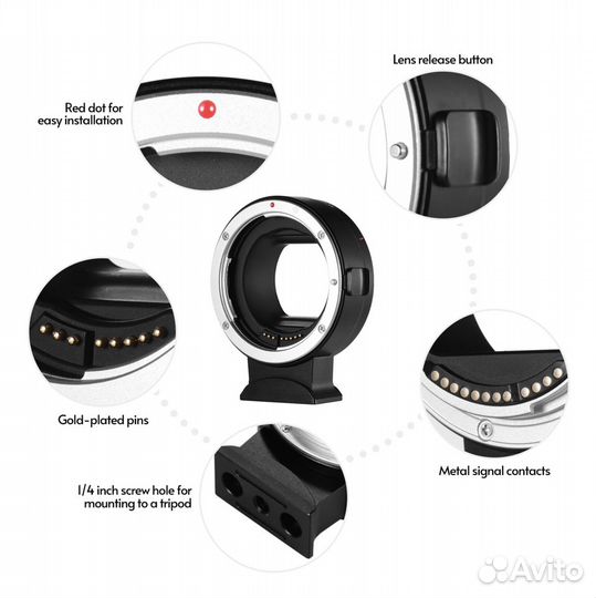 Адаптер для Canon RF Mount Adapter EF-EOS R