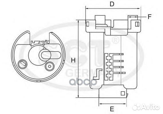 Фильтр топливный ST400 SCT