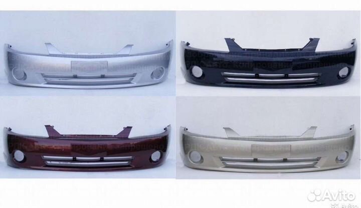 Бампер передний Kia Spectra крашенные все цвета