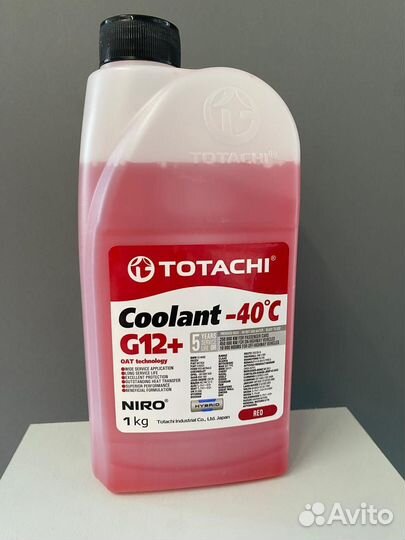 Totachi Niro RED -40C G12+ Антифриз 1л