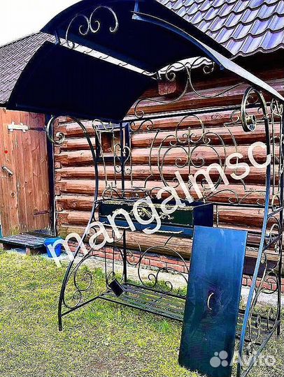 Мангал с крышей лофт