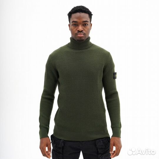 Свитер водолазка Stone Island ribbed knitted 552С2