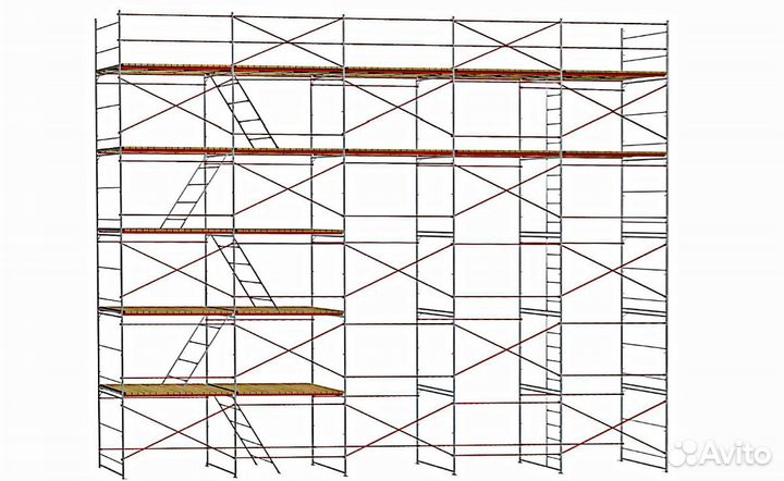 Аренда строительных лесов вышек передвижных