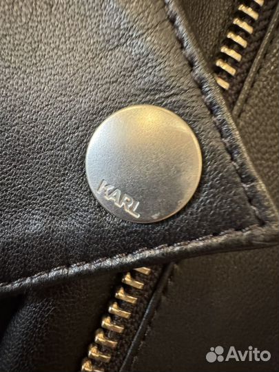 Кожаная куртка karl lagerfeld оригинал