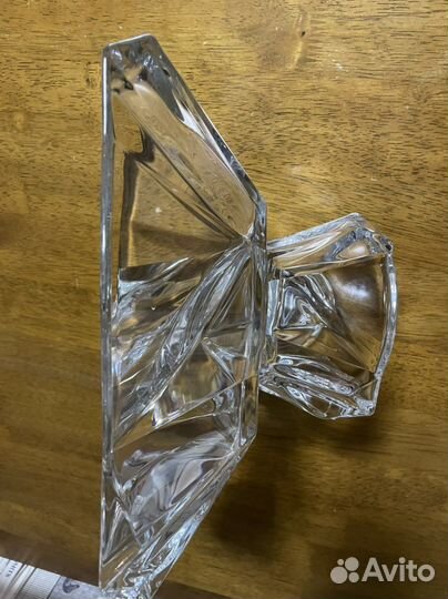 Ваза для фруктов богемия стекло