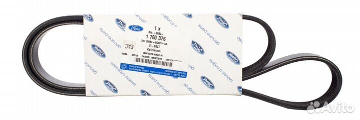 Ремень поликлиновый 1760376 ford