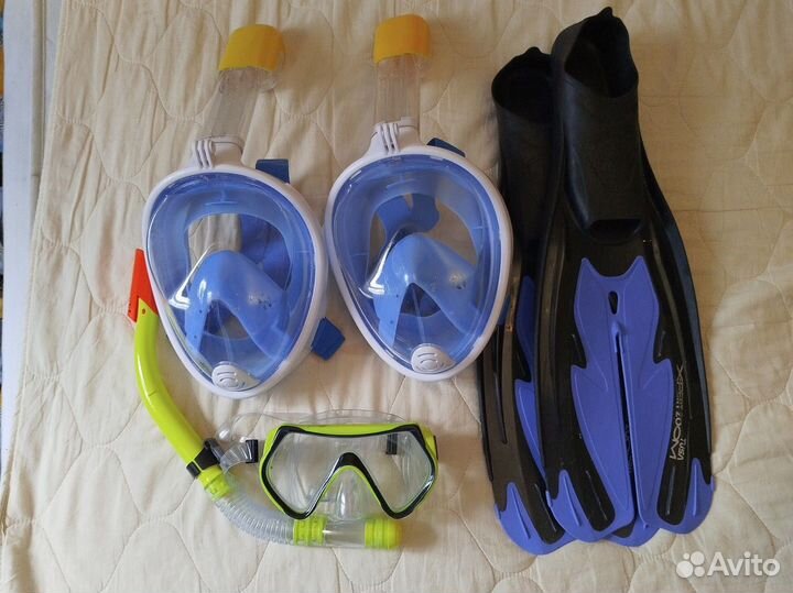 Маска, ласты