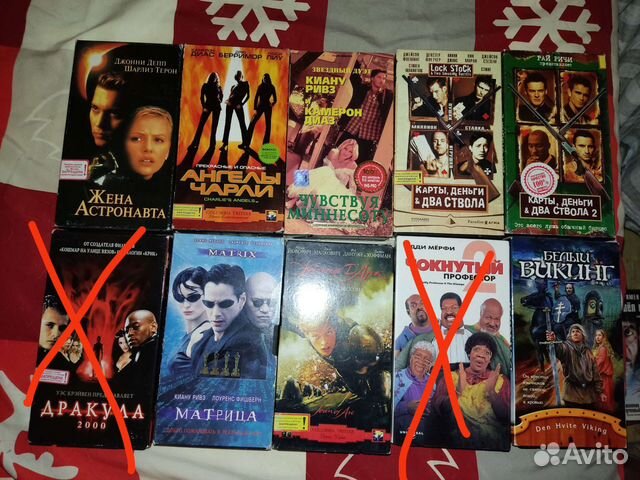 54 видеокассеты с фильмами vhs и др торг