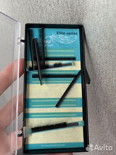 Ресницы для наращивания ресниц тёмно-коричневые