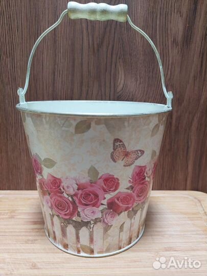 Ведро декоративное