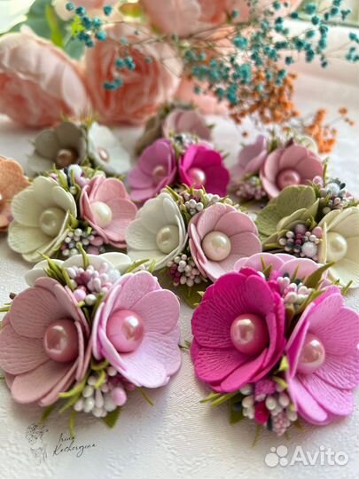 Заколка для волос ручная работа