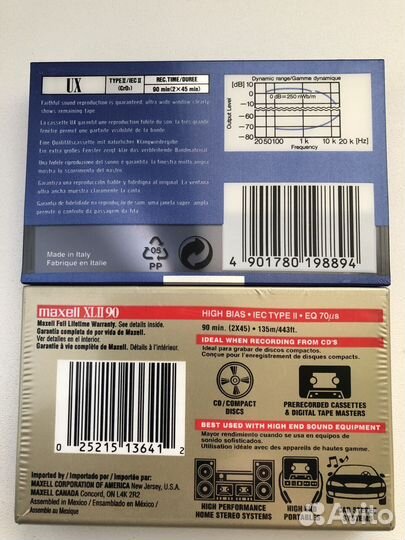 Винтажный набор компакт-кассет в коллекцию