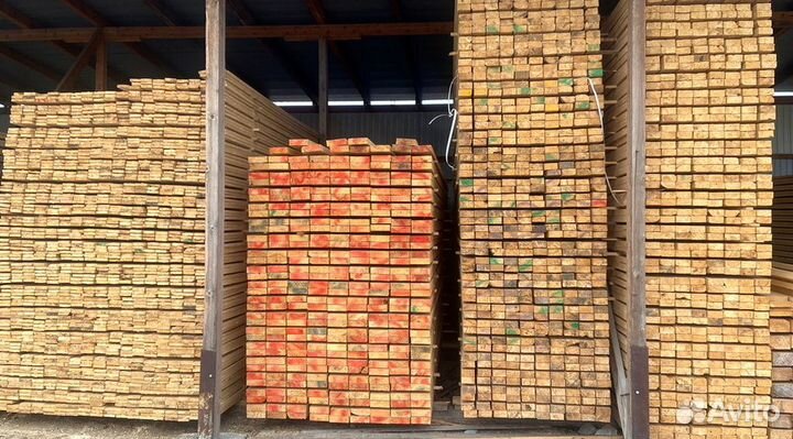 Доска обрезная 25 x100 ту