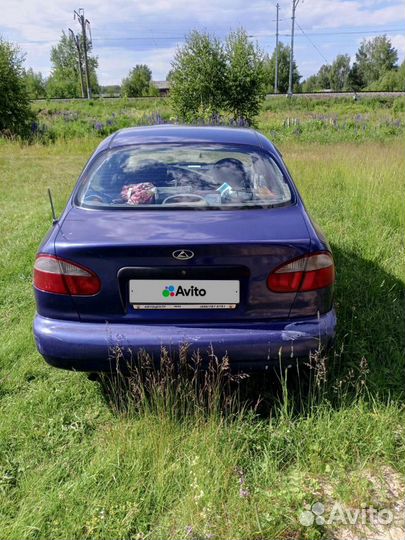 Daewoo Lanos 1.5 AT, 1998, битый, 198 000 км