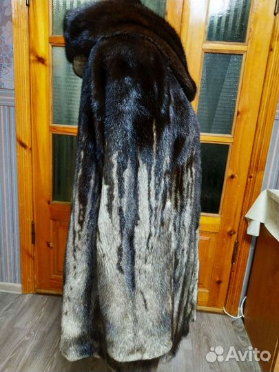 Шуба норковая с капюшоном 44 46