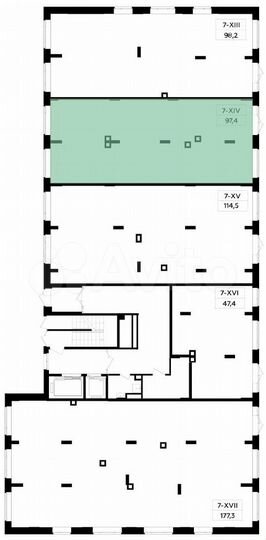 Аренда торговое помещение, площадь 97.7 кв.м